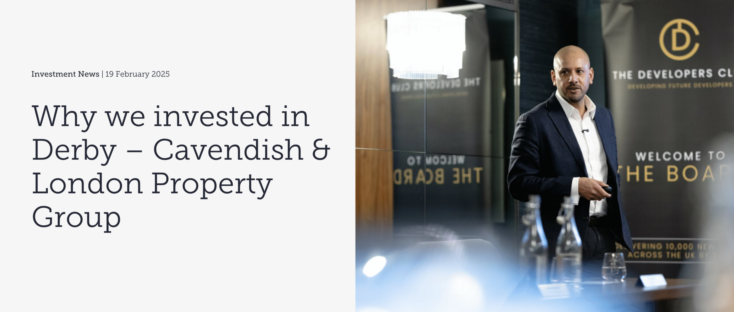 Why we invest in Derby